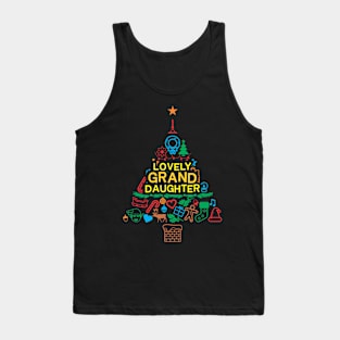 Loving Granddaughter Gift - Xmas Tree 2 - Christmas Tank Top